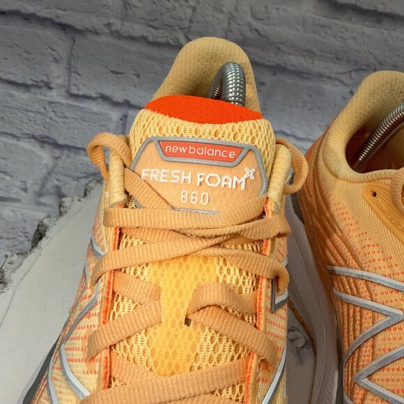 New Balance Women's Fresh Foam X 860 V12 Running Shoe Size 10.5 D Orange Gray - Picture 3 of 12